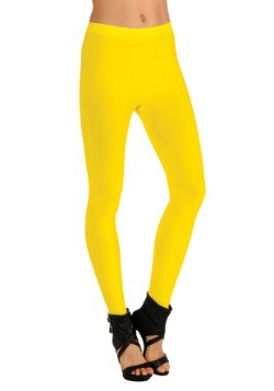 Leggings para mujer de color amarillo