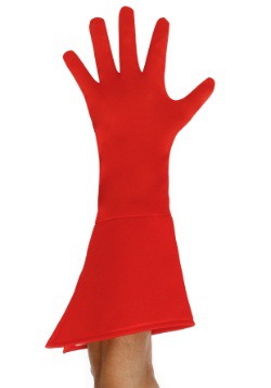 Guantes de superhéroe rojos para adulto