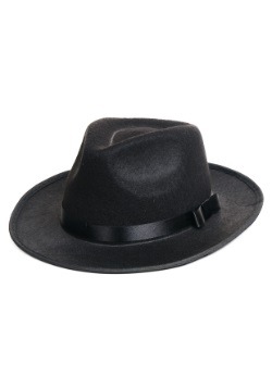 Sombrero de gángster negro