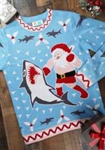 Jersey de Navidad Santa vs Shark para hombre-0