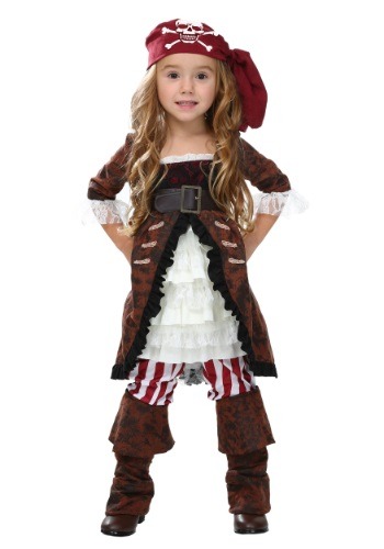 Disfraz de pirata de abrigo café para niños pequeños