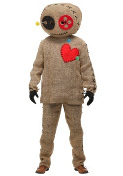 Disfraz de muñeca vudú de yute para adulto talla extra