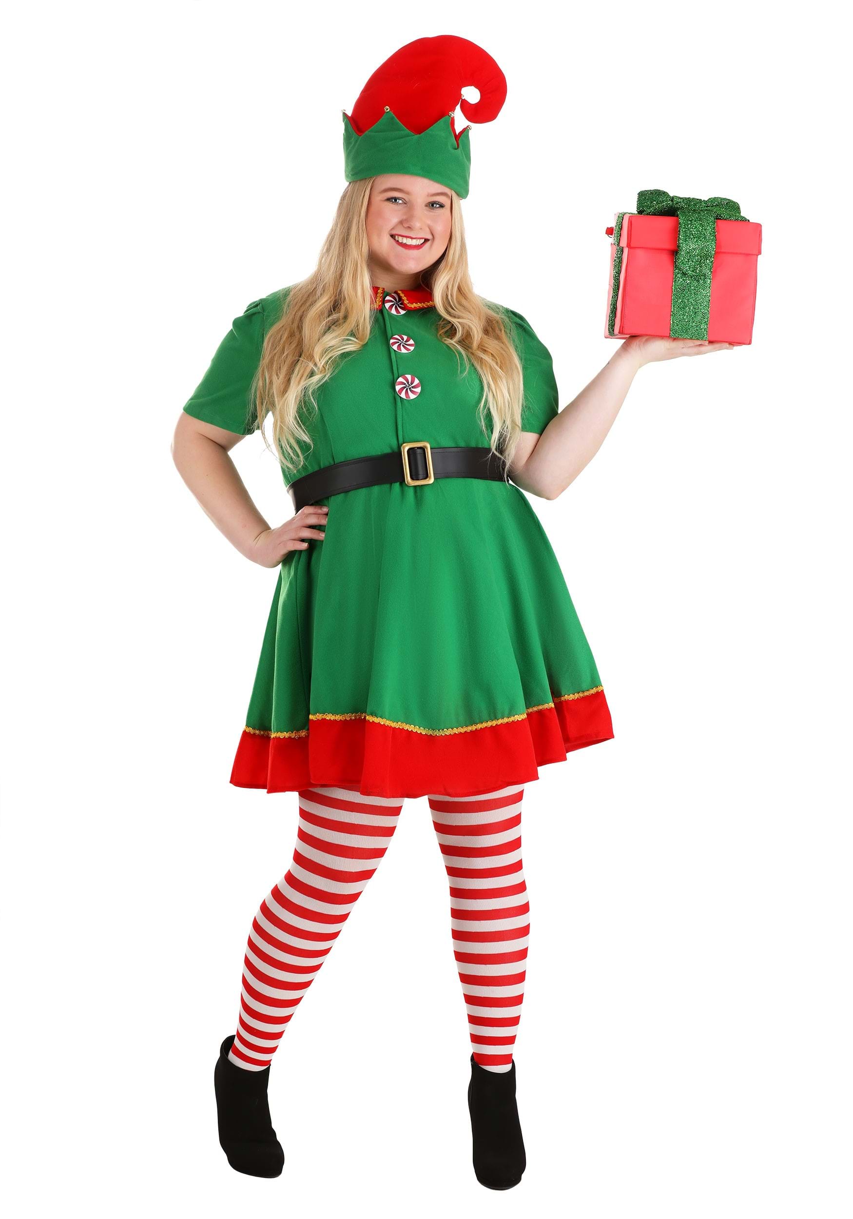 Disfraz Elfo Plus de las vacaciones para mujer
