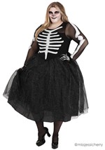 Women's Skeleton Beauty Costume Alt 4