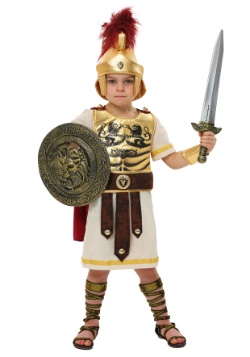 Disfraz de campeón de gladiador para niños pequeños