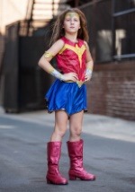 Disfraz infantil de Mujer Maravilla El origen de la justicia