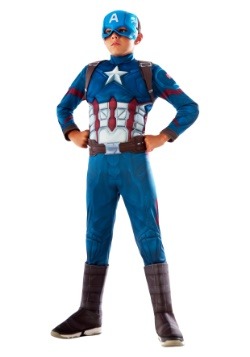Disfraz de Capitán América para niños de lujo