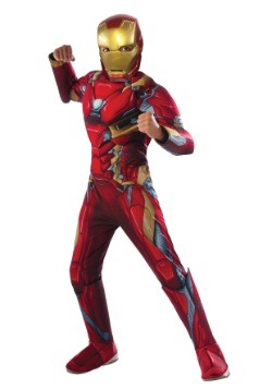 Disfraz de Iron Man de Civil War para niño deluxe