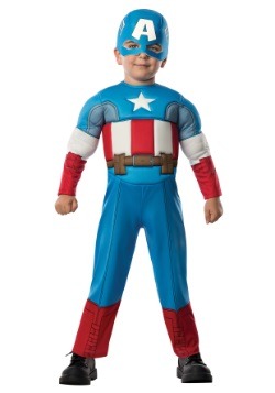 Disfraz de Capitán América deluxe para niños pequeños