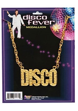 Collar dorado disco