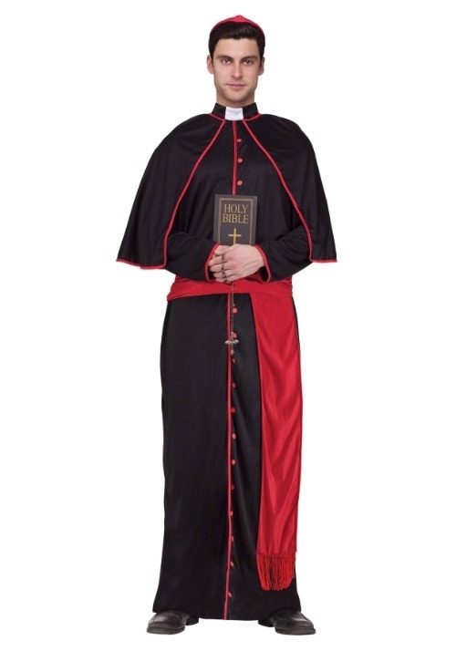 Disfraz de cardenal para hombre