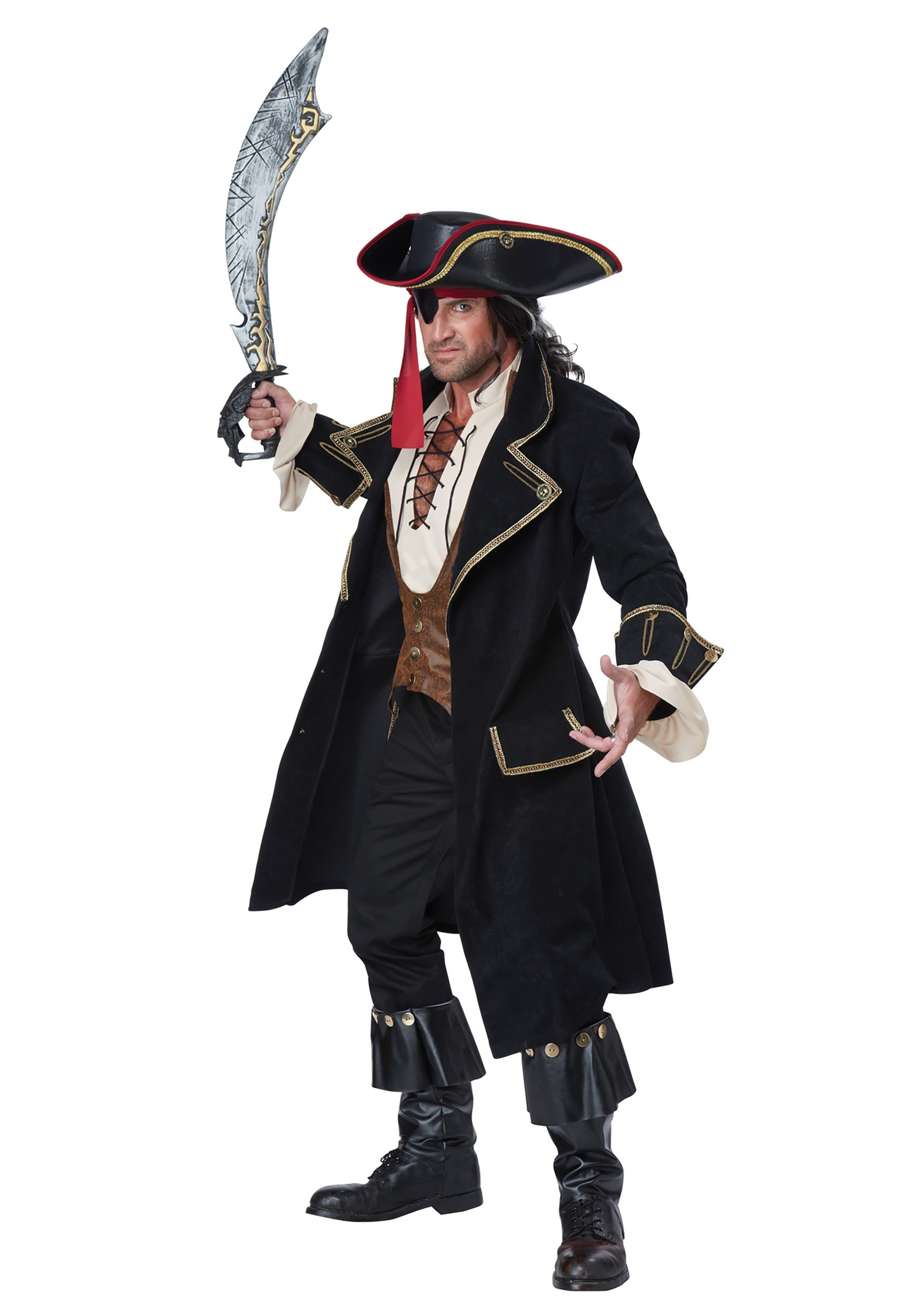 tal vez Meyella Destruir Disfraz Capitán Pirata deluxe para adulto