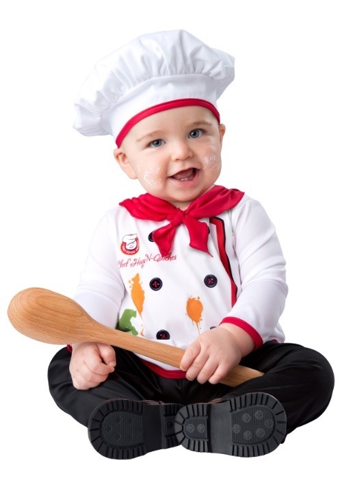 Disfraz de chef para bebé abrazos y quiches