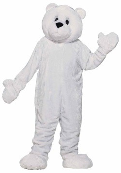 Disfraz de mascota oso polar