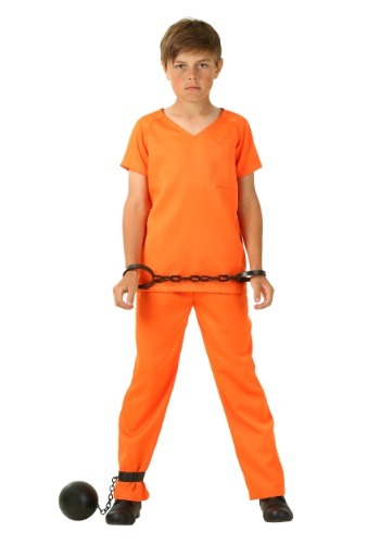 Disfraz de prisionero naranja para niño
