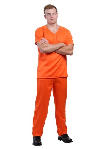 Disfraz de prisionero naranja para hombre