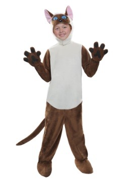Niño gato siamés