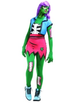 Disfraz de zombie para mujer del arte pop