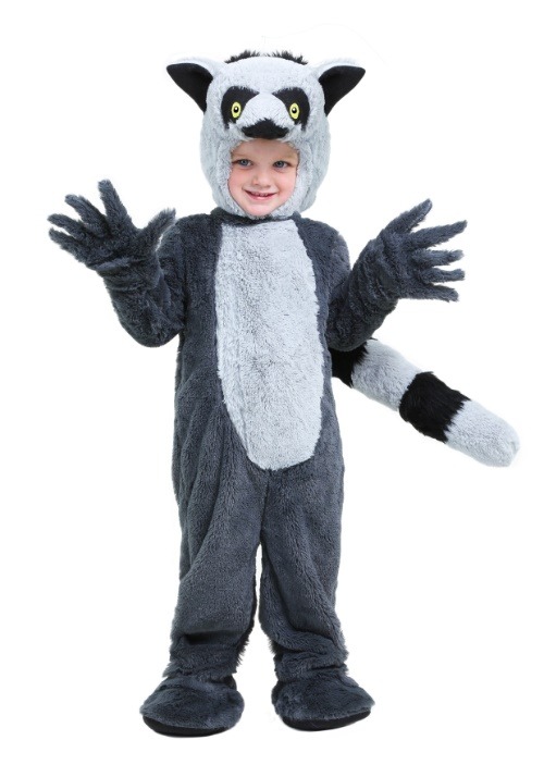 Disfraz de lemur para niños pequeños