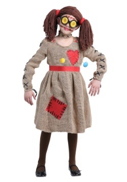 Disfraz de muñeca vudú de yute para nilñas