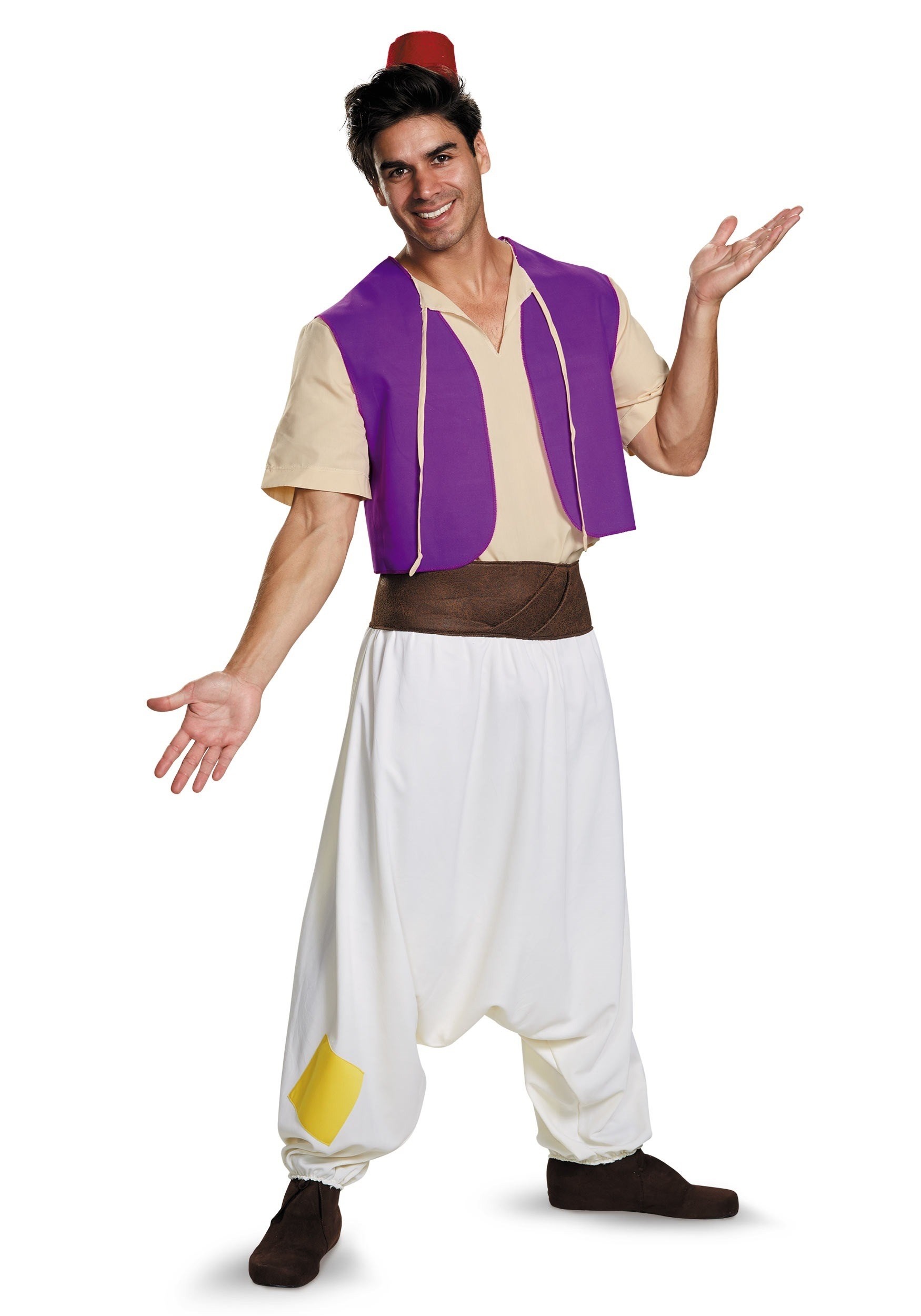 Disfraz de pareja de Aladdin y Jasmine para adulto