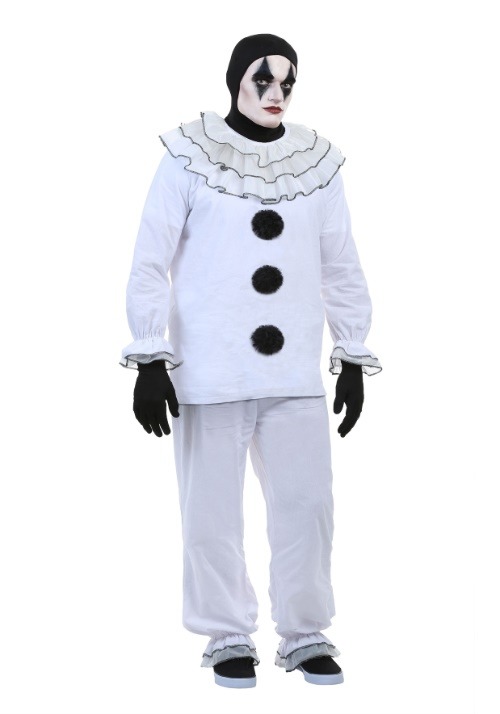 Disfraz de payaso Pierrot vintage para hombre