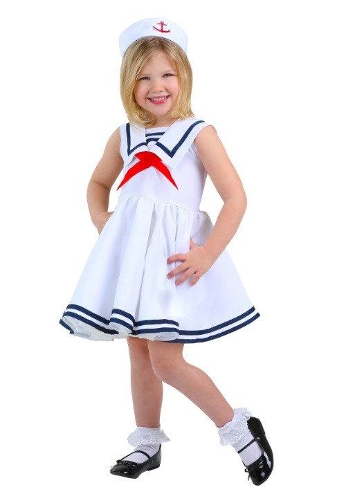 Disfraz de marinera para niñas pequeñas