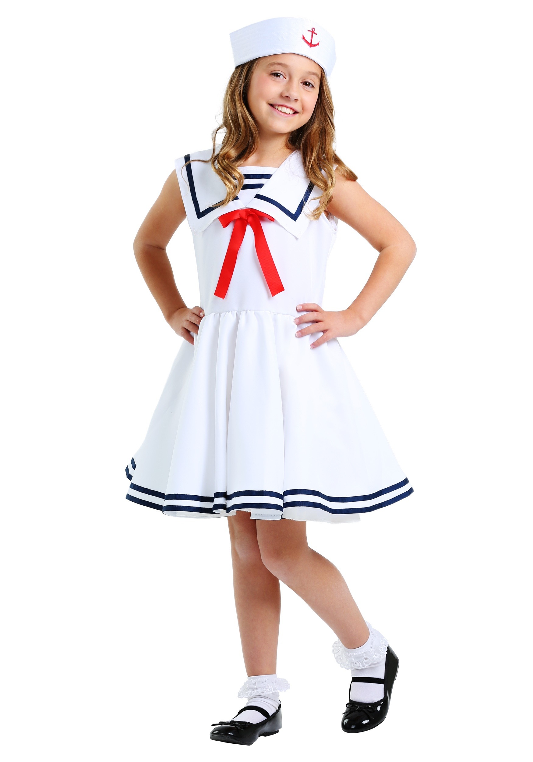 Disfraz de vestido marinero para niñas