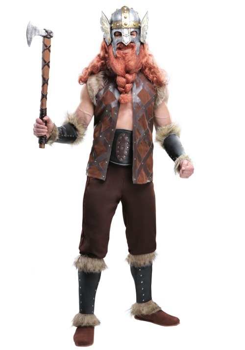 Disfraz de vikingo bárbaro para hombre