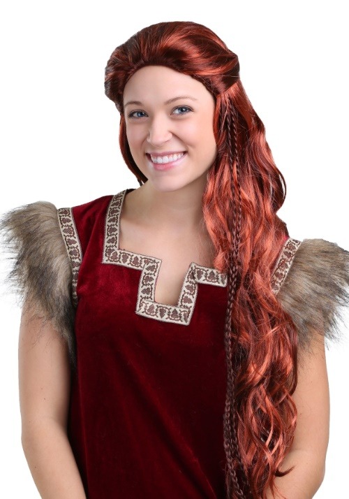 Peluca Vikinga Roja