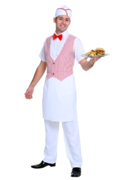 Disfraz de Car Hop para hombre de los años 50