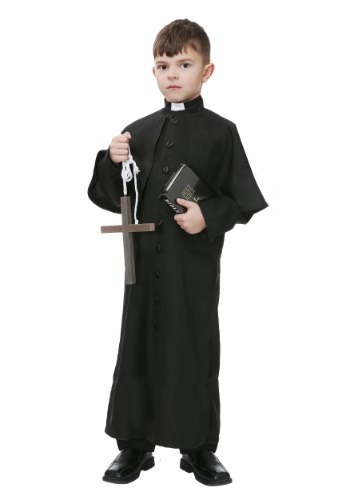 Disfraz infantil de sacerdote deluxe