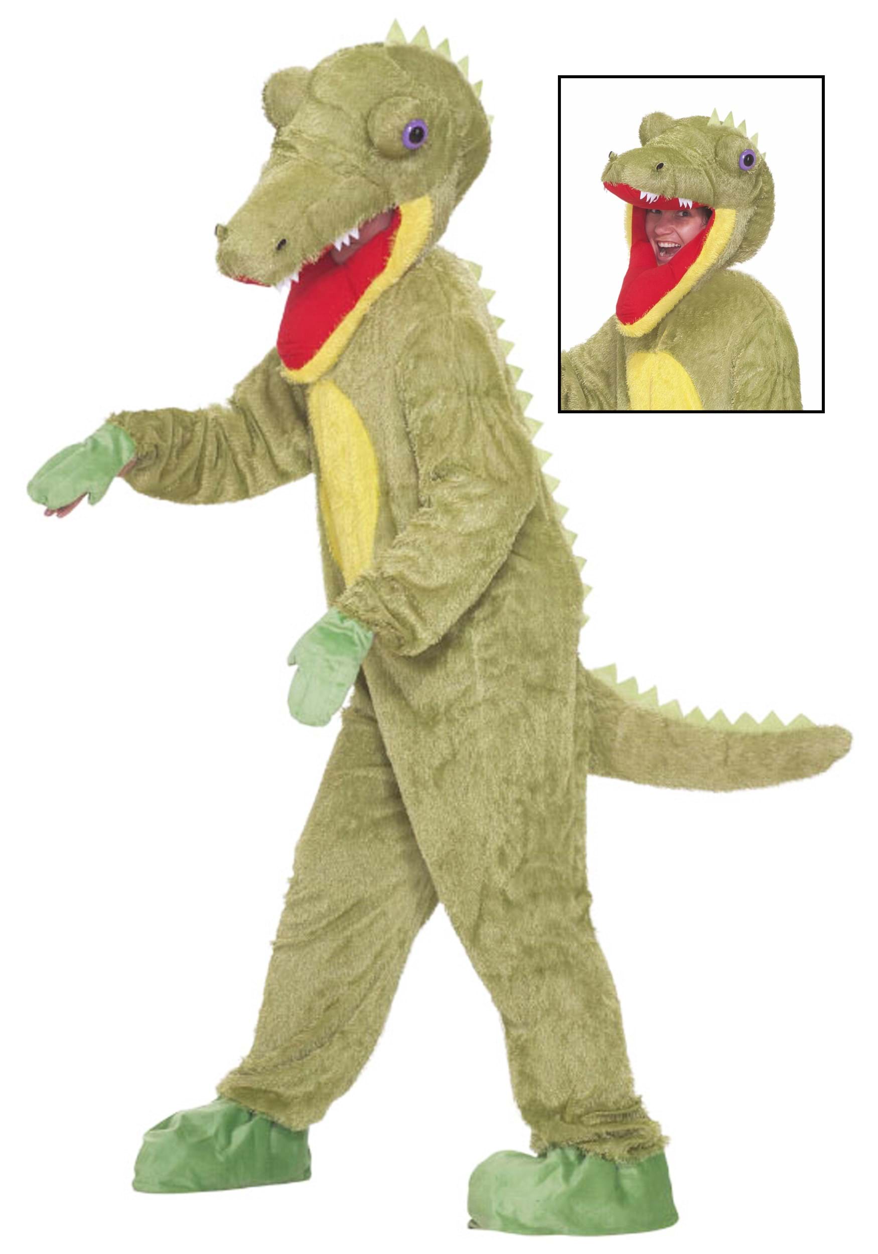 Disfraz de mascota de cocodrilo lindo de Cartoonred para adultos Vestido de  lujo Ropa de animales salvajes Trajes de desfile de Navidad de Halloween