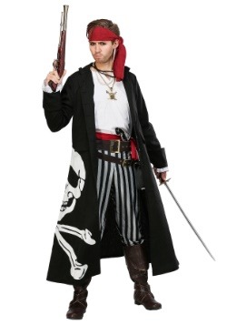 Disfraz de Pirate Flag Captain Plus Size para hombre