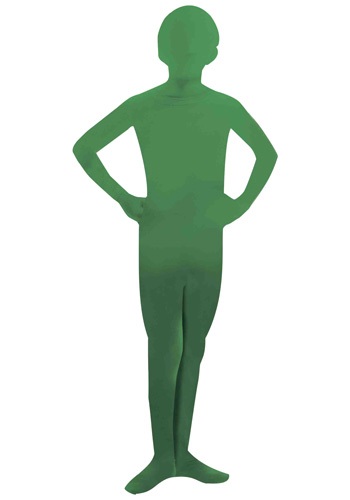 Disfraz de piel de hombre verde para niños