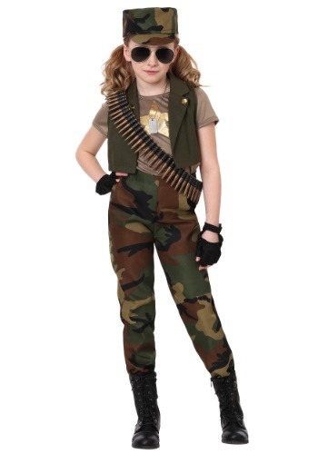 Disfraz de comandante militar de niñas