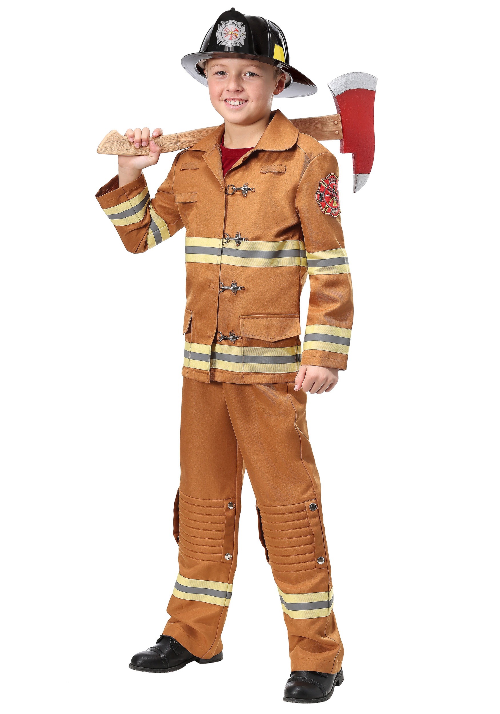 Disfraz infantil de uniforme de bombero para niños