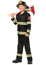 Disfraz de bombero uniforme negro para niños