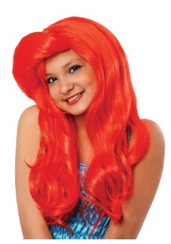 Peluca de sirena para niños