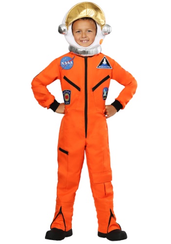 Disfraz de mono astronauta naranja