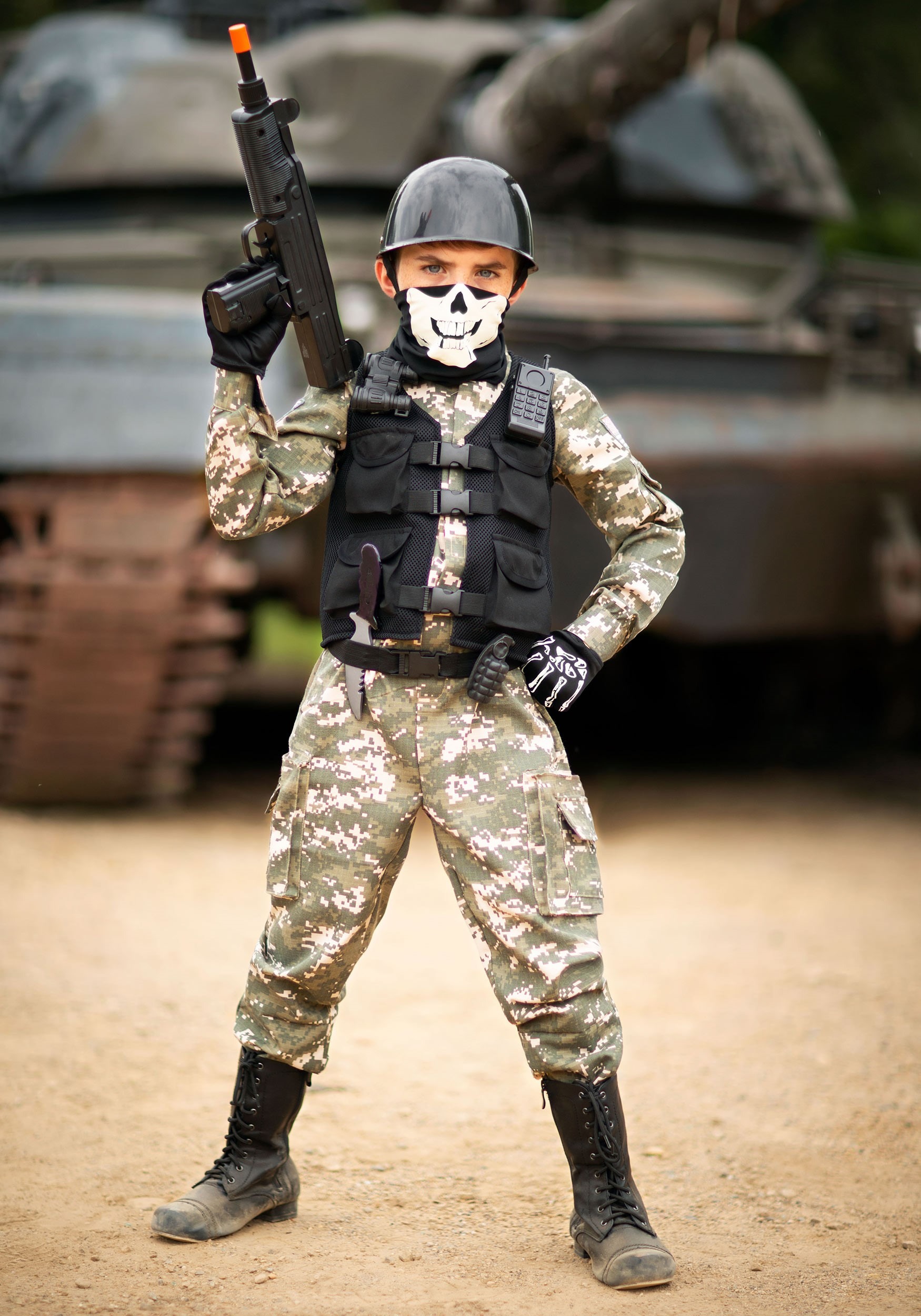 Disfraz de soldado de batalla para niños