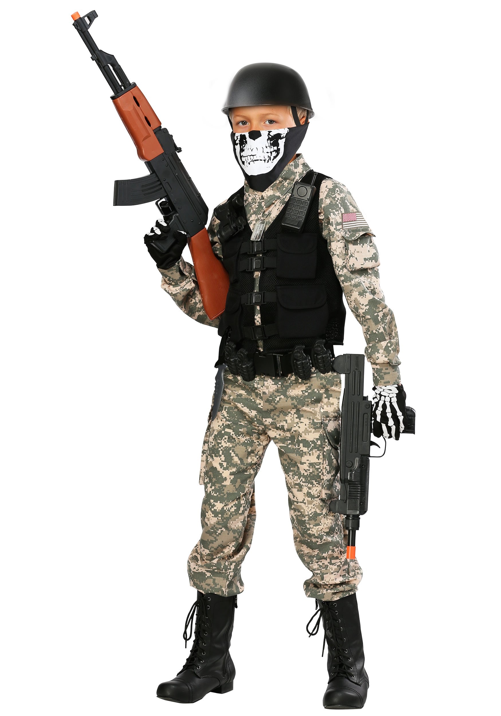 Disfraz de soldado de batalla para niños