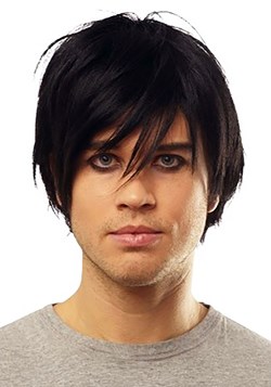 Peluca negra de Emo