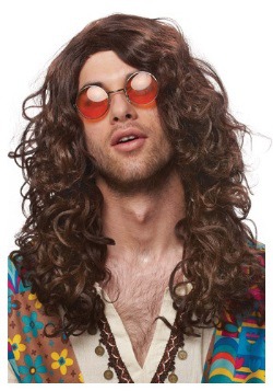 Peluca en onda de hippie