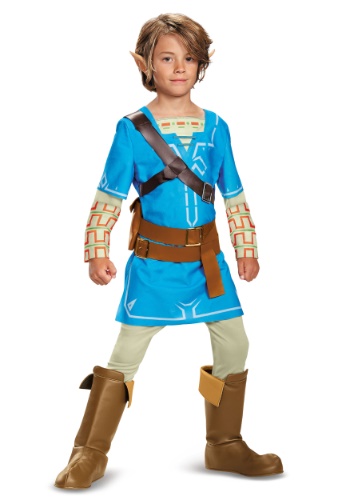 Leyenda de Zelda Aliento del Wild Link Deluxe Boys Costume