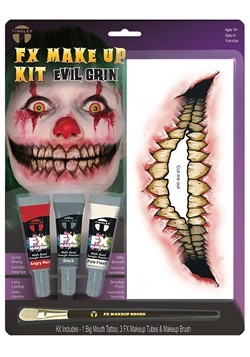 Kit FX de tatuaje payaso malvado