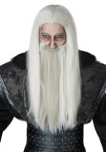 Set de barba y peluca de mago oscuro para adulto