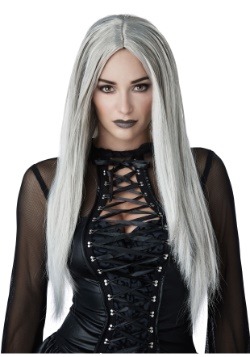 Peluca gótica gris para mujer