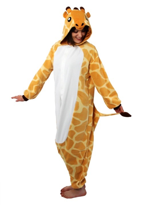 Disfraz de jirafa Kigurumi para adulto