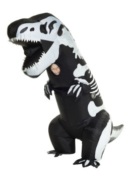 Traje inflable de T-Rex del esqueleto infantil